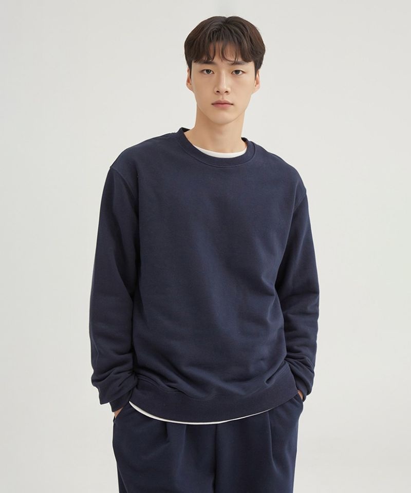 SPAO 프렌치테리 라운드넥 스웨트셔츠 SPMWGA9C11