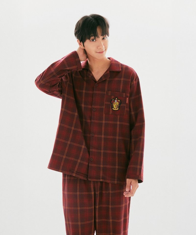 SPAO 해리포터 플란넬 파자마Burgundy SPPPG4TU02