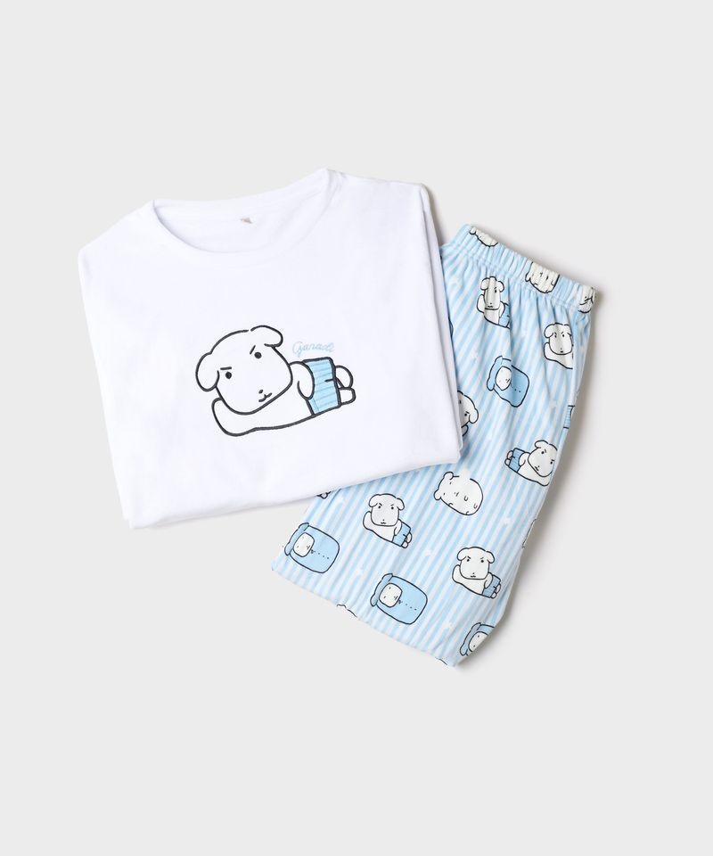 SPAO 가나디 라운드넥 파자마화이트 SPPPG4VU15