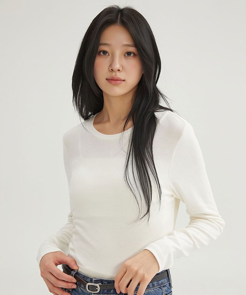 SPAO 모달 슬림핏 긴팔티 SPLWG23W01
