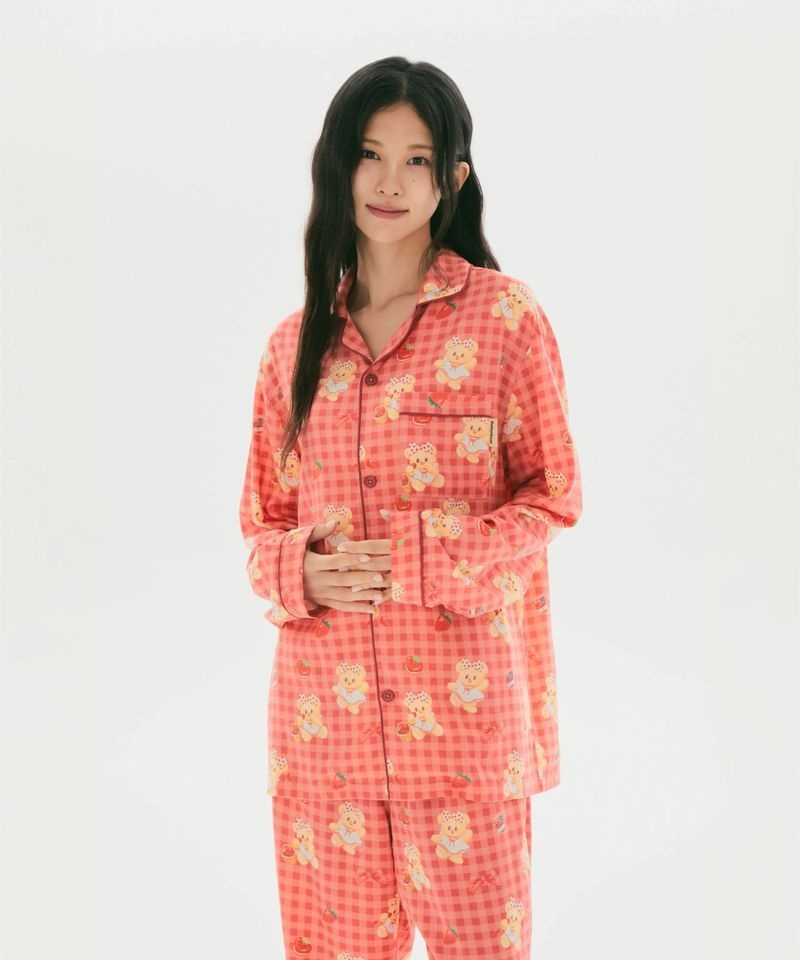 SPAO 버터베어 긴팔 파자마Red SPPPG49U15