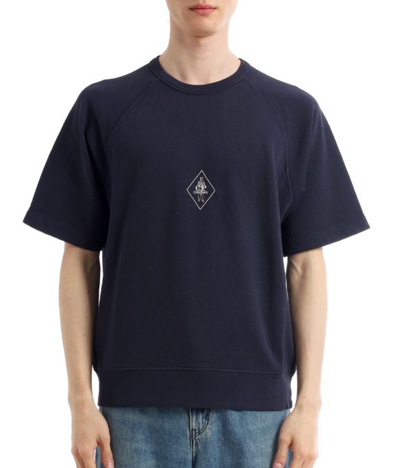 CP COMPANY CP COMPANY 26 Malfile Fleece Short Sleeve Sweatshirt 20CMSS188A 110337G 889 말파일 플리스 반팔 스웨트셔츠 <b>41910</b>