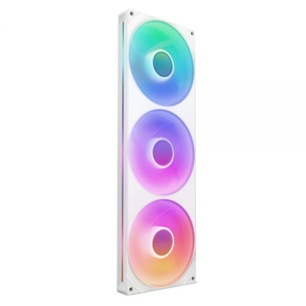 <b>NZXT</b> [해외] <b>NZXT</b> F420 RGB 코어 420mm 싱글 프레임 팬 유닛 140mm 3개 장착 속도 조명 제어 높은 정압 풍량 유체 동압 베어링 팬당 8개