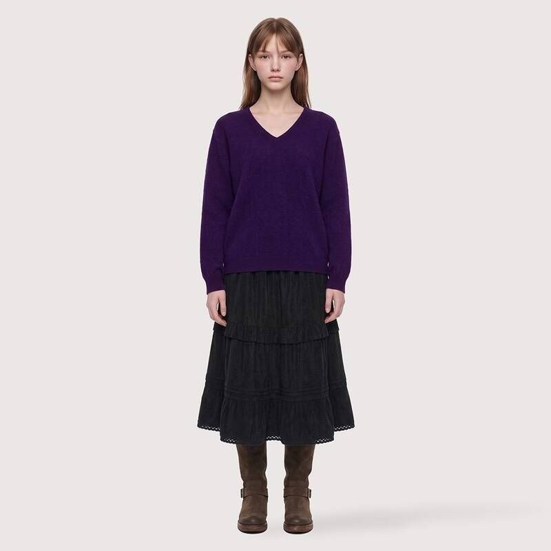 써스데이아일랜드 써스데이아일랜드 여성캐시미어 100 브이넥 풀오버T268MSW248W IGH598