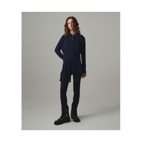 문선 아카이브 문선 아카이브 Bold Zip-Detail Leggings Pants NAVY 6026386 MS261WPT03NV00