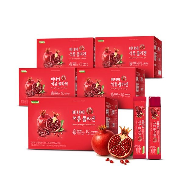 [로지나] [공식] 미녀의 석류콜라겐 피쉬콜라겐 5박스(125포)