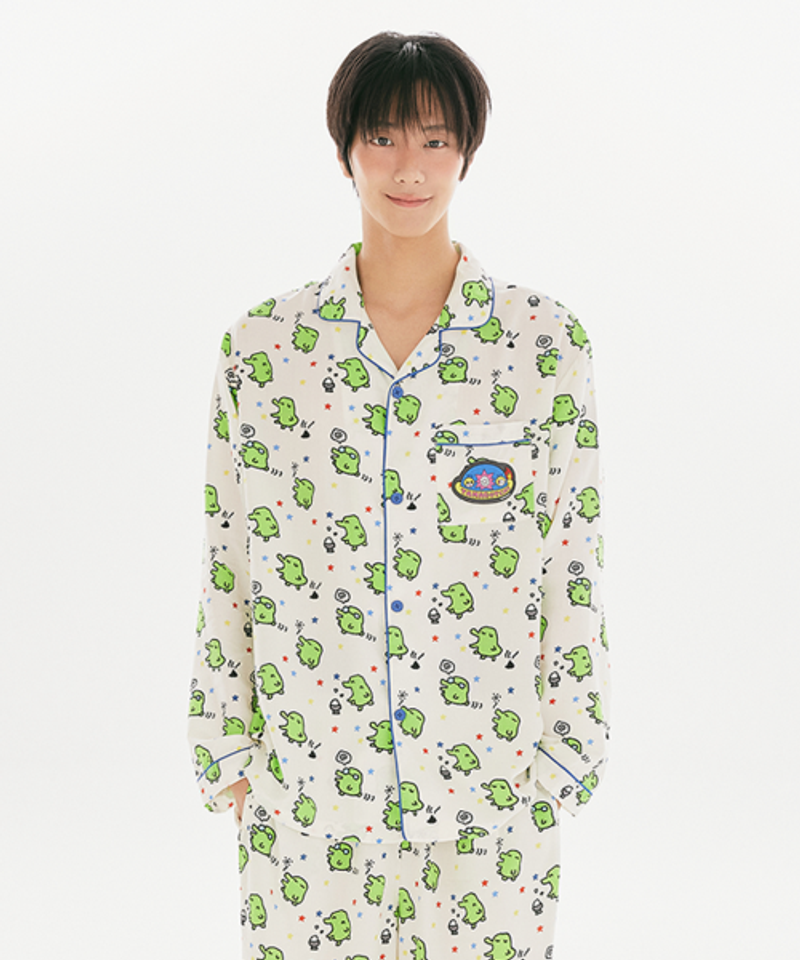 SPAO [다마고치] 긴팔 파자마(White)_SPPPG49U09