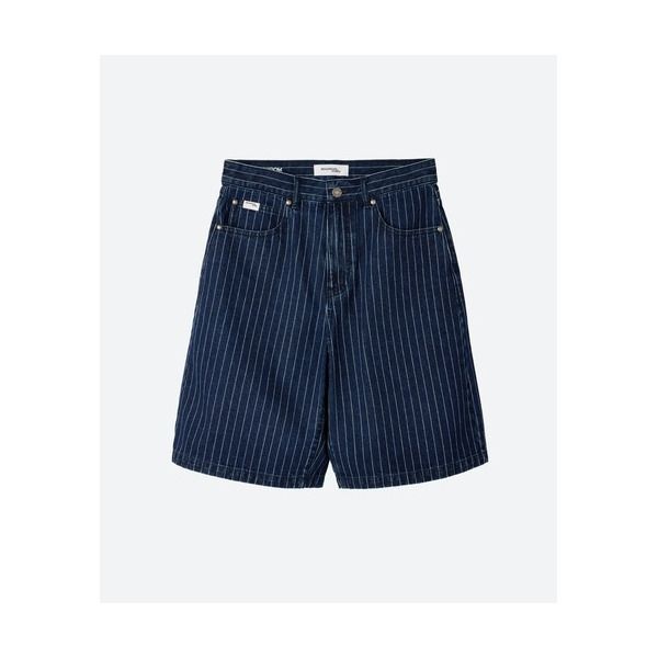 문선 아카이브 문선 아카이브 M.C UNI , Pinstripe Denim Bermuda Pants DARK INDIGO 6153140 MS262UHT01DIN0