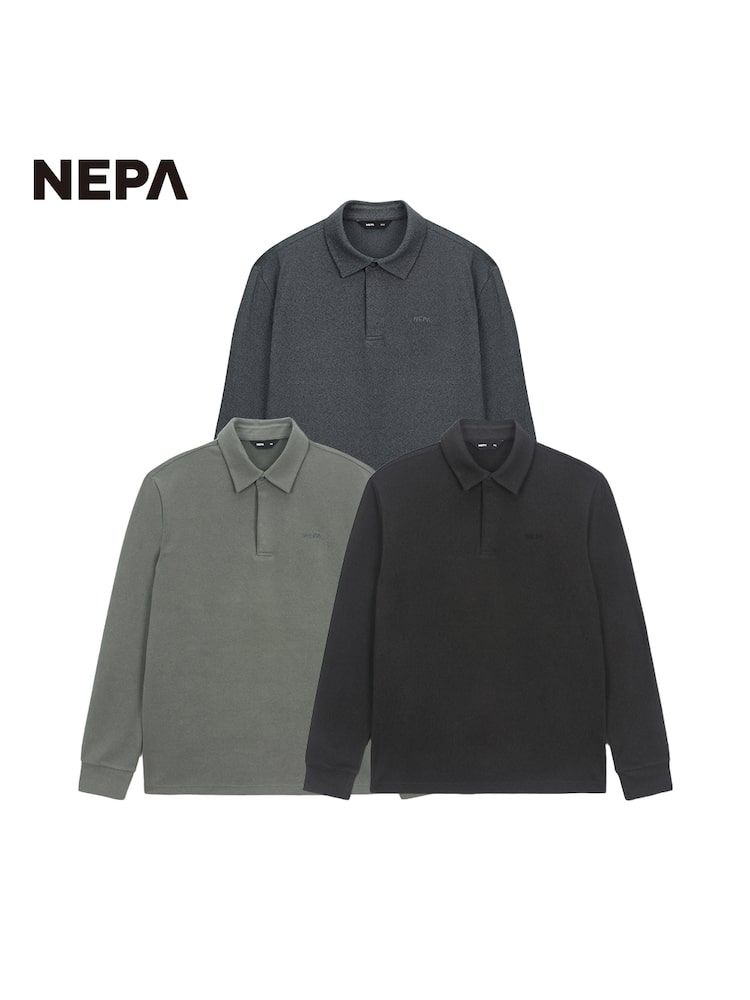 NEPA [매장정품] 네파 NEPA 남성 리사이클 기모 폴로티셔츠 7K<b>75269</b> PFI7K<b>75269</b>