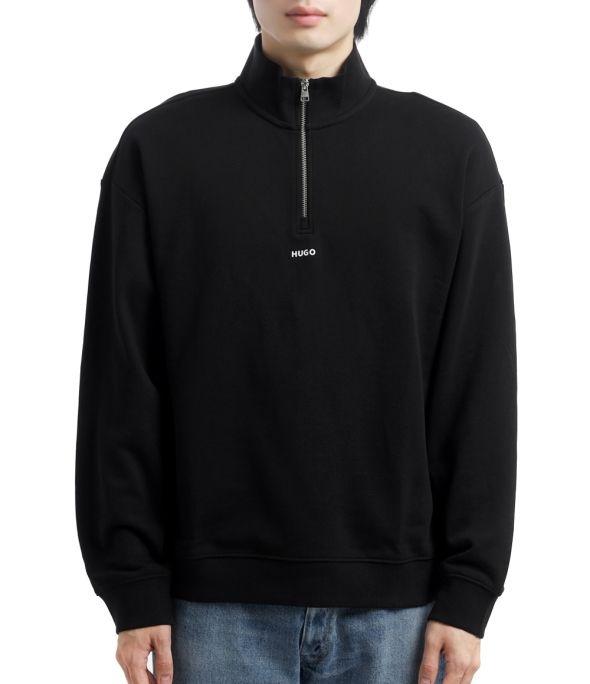 HUGO BOSS HUGO BOSS 26FW Logo Print CotTON Terry Zipneck Sweatshirt 50525881-001 로고 프린트 코튼 테리 집넥 스웨트셔츠 <b>41934</b>