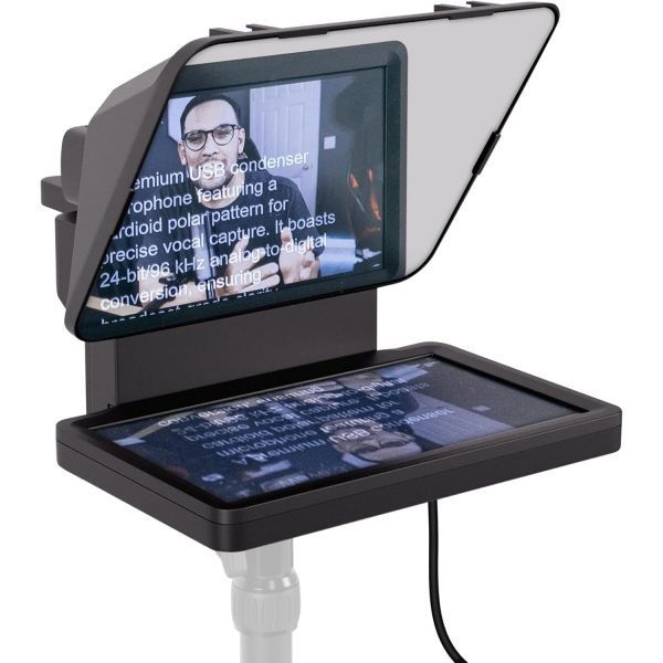 [해외] Elgato 엘가토 Prompter – YouTube Twitch Zoom MS Teams 등 내장형 화면이 있는 텔레프롬프터 DSLR 웹캠 스마트폰 드래그 앤