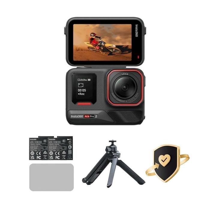 Arashi Vision Inc. / 이수인터내셔널지점 인스타360 Ace Pro 2 번들, 플렉시 케어 포함