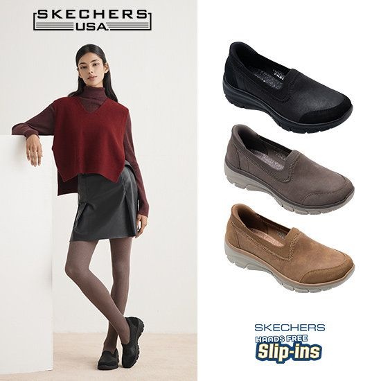 [GUANGZHOU YUANJUN IMP & EXP CO., LTD]스케쳐스 26FW 최신상 여성용 이지고잉 슬립인스 로퍼