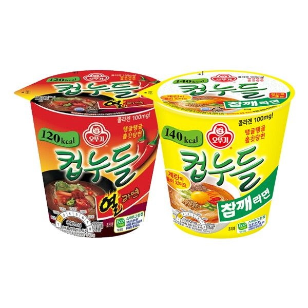 오뚜기 오뚜기 [오뚜기] 컵누들 열<b>라면</b> 6입 + <b>참깨</b><b>라면</b> 6입