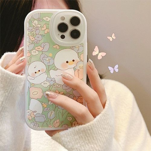 텐바이텐 꽃밭 오리 아이폰케이스 미니 12/13