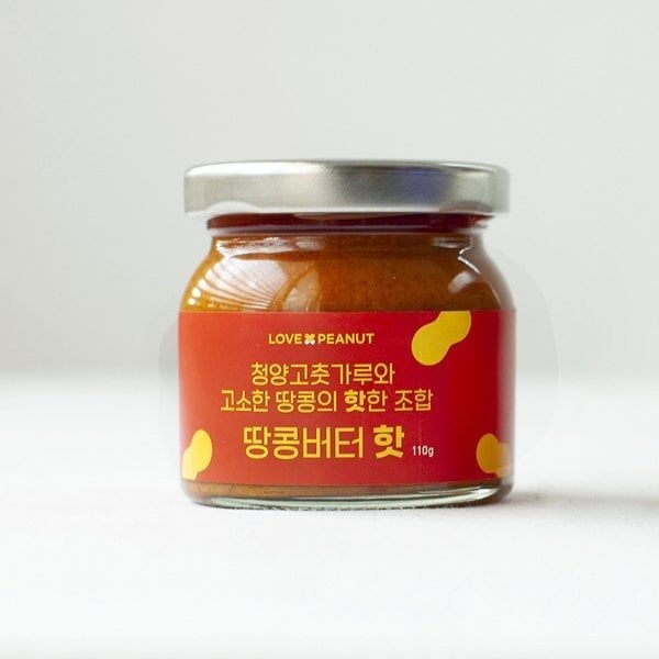 러브앤피넛 국산 100% 무첨가 땅콩버터 핫(110g) 원산지 : 국내산