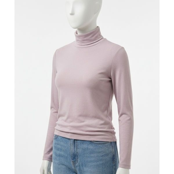 SPAO 여성 플리스 터틀넥 긴팔티_SPFWG4VG01