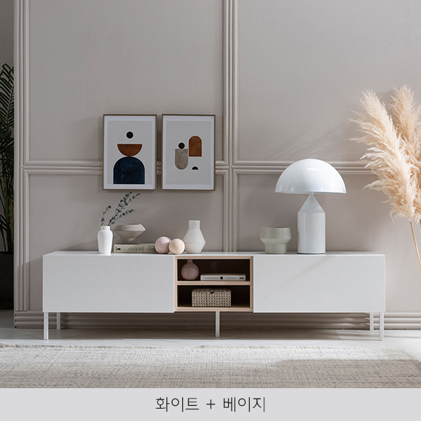 [4%쿠폰+7%카드] 리바트 무드 모던 1800 거실장 4색택1