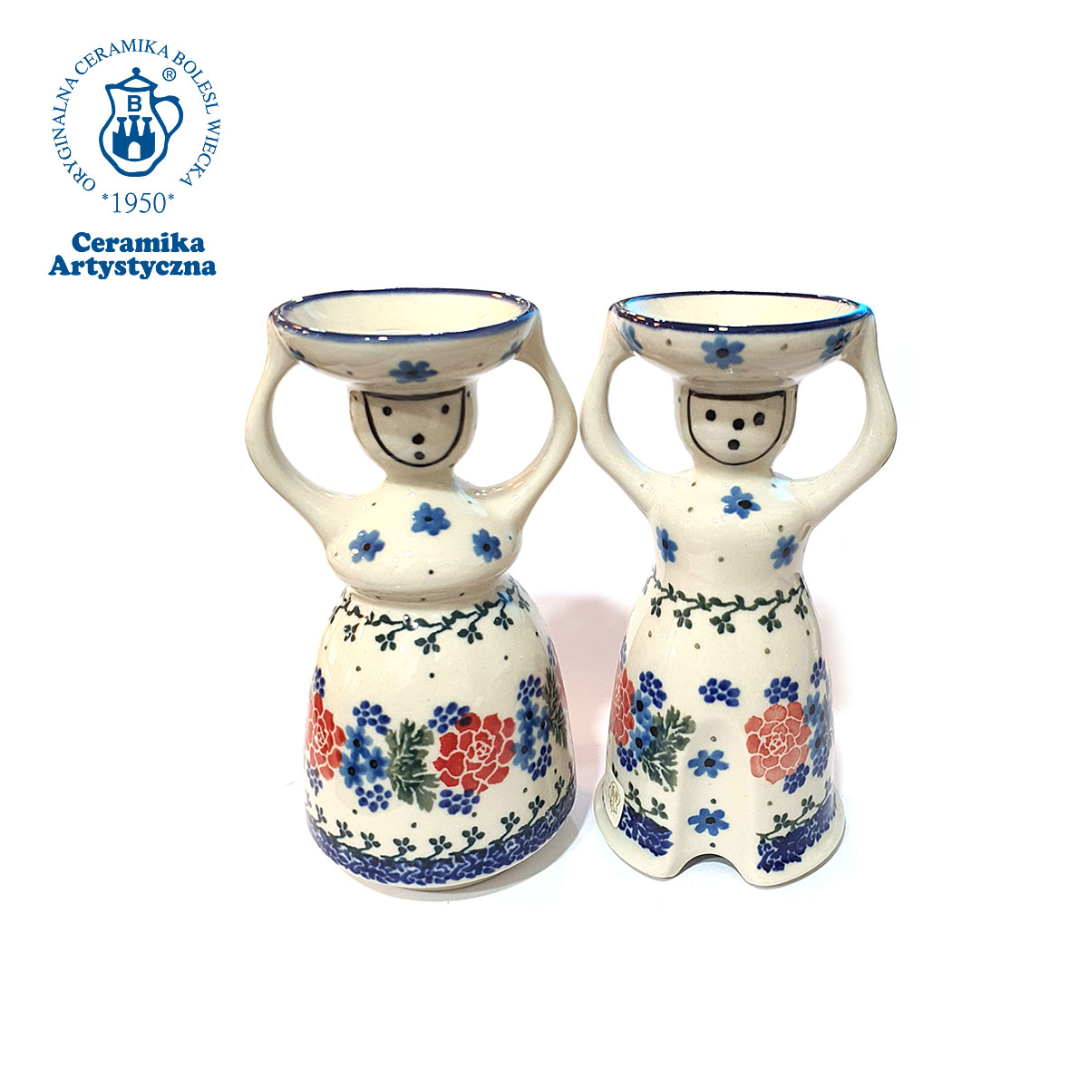 [롯데백화점] 아티스티나 폴란드도자기 인형촛대A 2p(남1p+여1p) LE1208660798