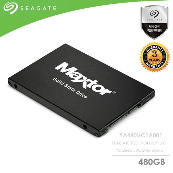 SEAGATE TECHNOLOGY LLC 씨게이트 [씨게이트] Maxtor Z1 SSD 480GB 3년보증+정품