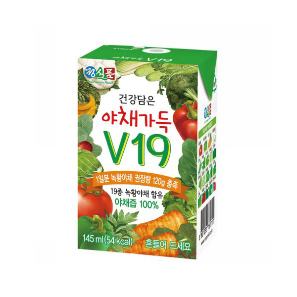 베지밀 건강담은 야채가득 V19 145ml x 24팩