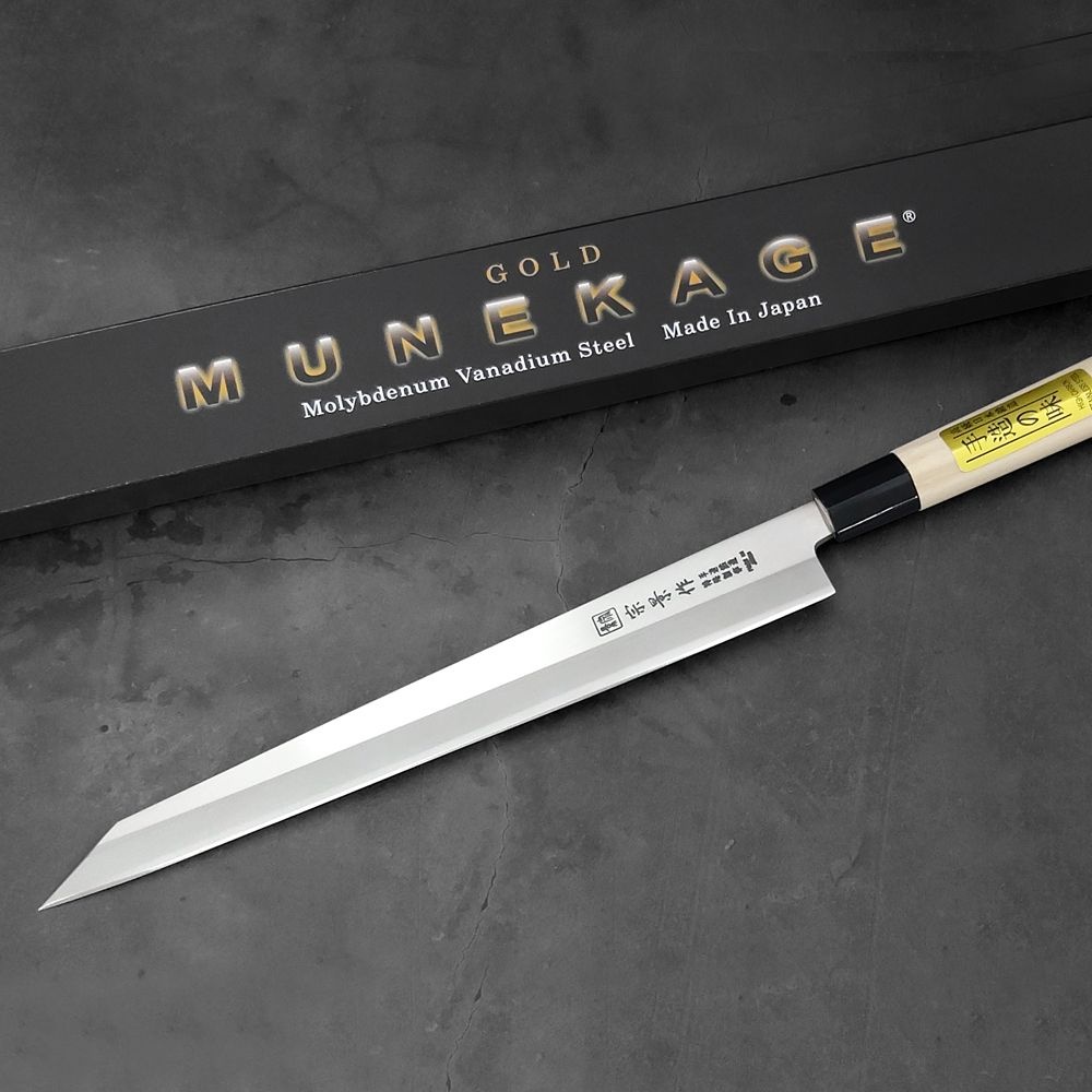 [쓰미까마](무네카게) AUS-6 키리츠케 단조사시미칼(240mm)/좌수용