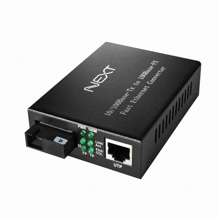넥스트유 이지넷10/100Mbps 1Core 광컨버터 (NEXT-200FSCSW40B)