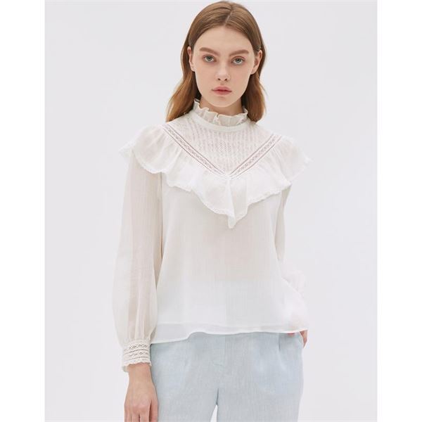 [헬로시모네] Pia 블라우스 사블레 아프리콧 SS26-PIBLSAP main image 1