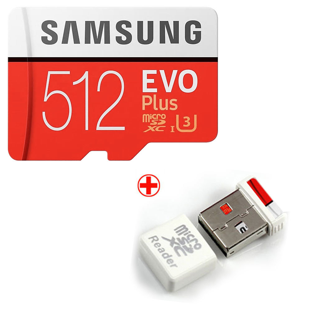 삼성전자] 에보플러스 마이크로Sd카드 512Gb 메모리카드 Sd카드+Usb리더기 : 롯데On
