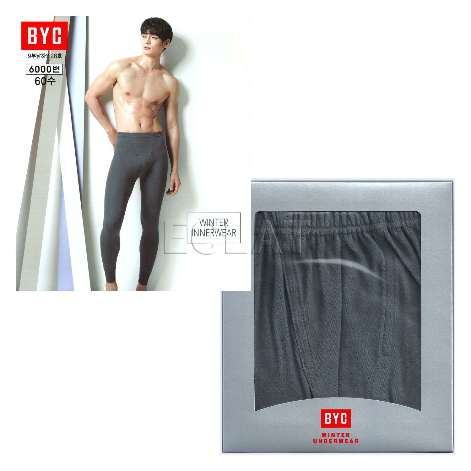 BYC 9부 남성 내복 하의 1종 BYL9457