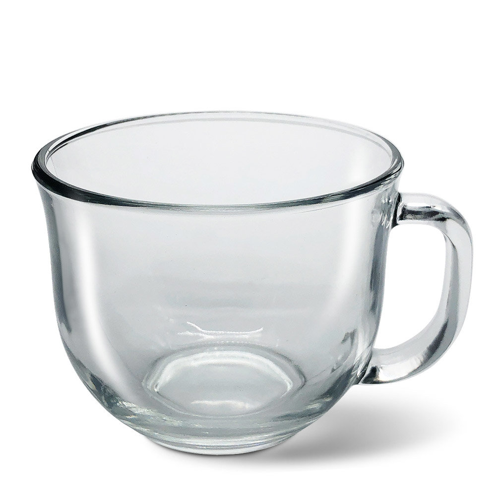 Clear Glass Mugs, 18 oz.