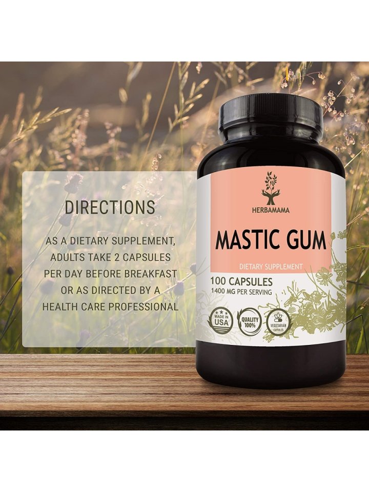 Mastic Gum Supplement - 100 Capsules – Herbamama