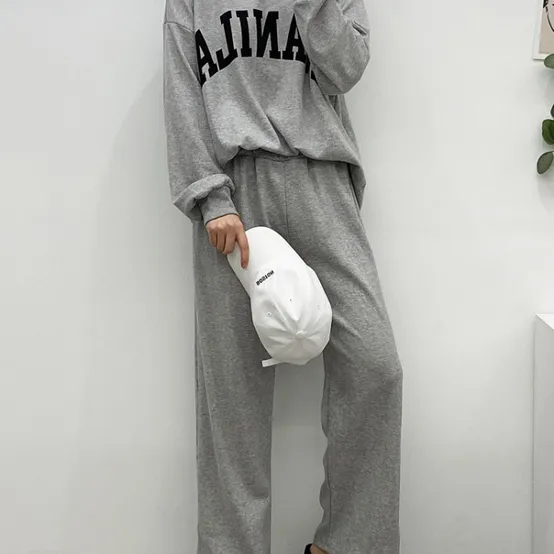 헤이븐 / 마닐라 심플 레터링 밴딩 와이드 트레이닝 세트