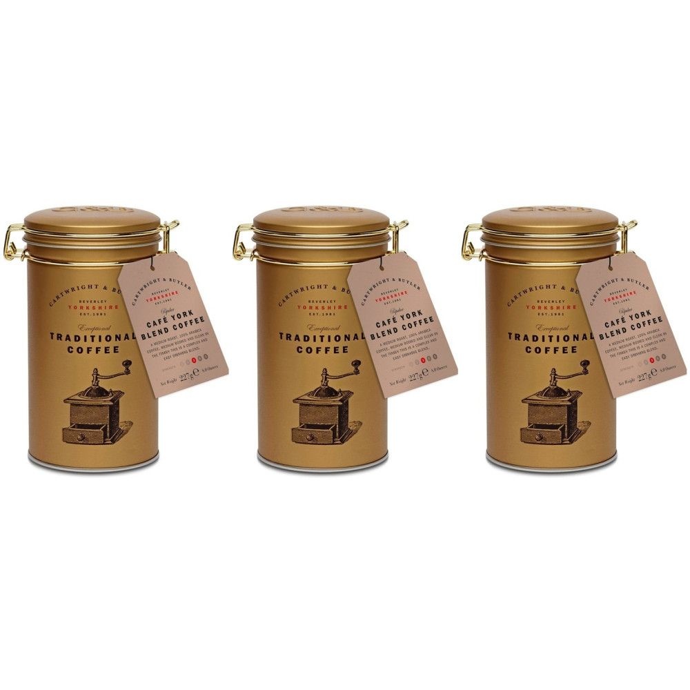 [해외] Cartwright & Butler Cafe York Blend Coffee 카페 요크 블렌드 분쇄 커피 227g 3통