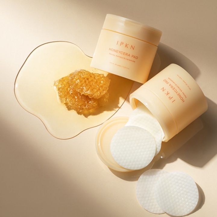 IPKN Honey Cera Toner Pad 60pcs Korean Cosmetics Online Shop / Korean
