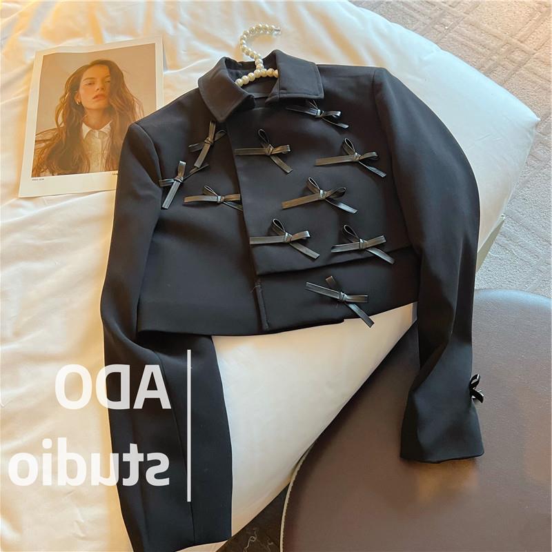 [해외] 긴팔수트 수출함 거물급 블랙 나비넥타이 셋업 쇼트b395