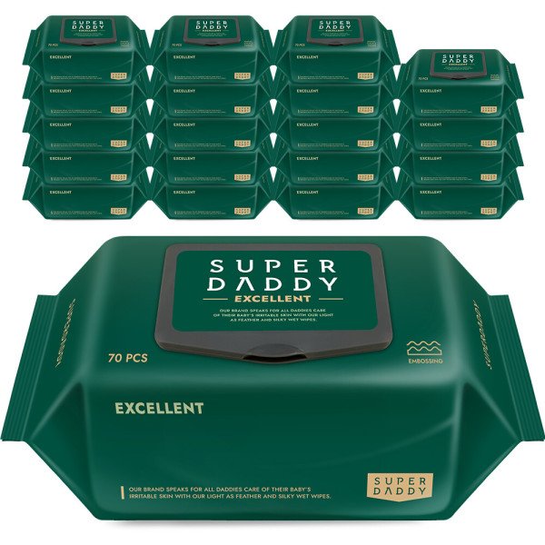 아기물티슈 엑셀런트82 캡형 70매 20팩 (82g)