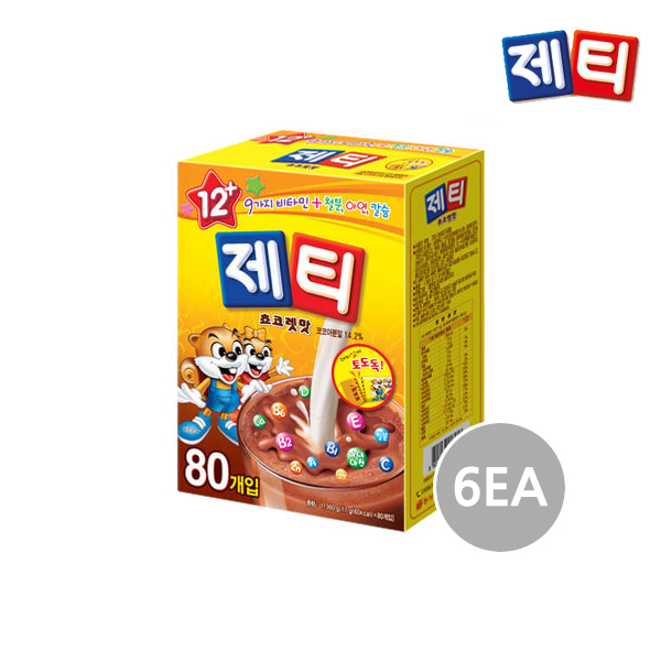 [오늘출발] 제티 쵸코스틱 80T 6개