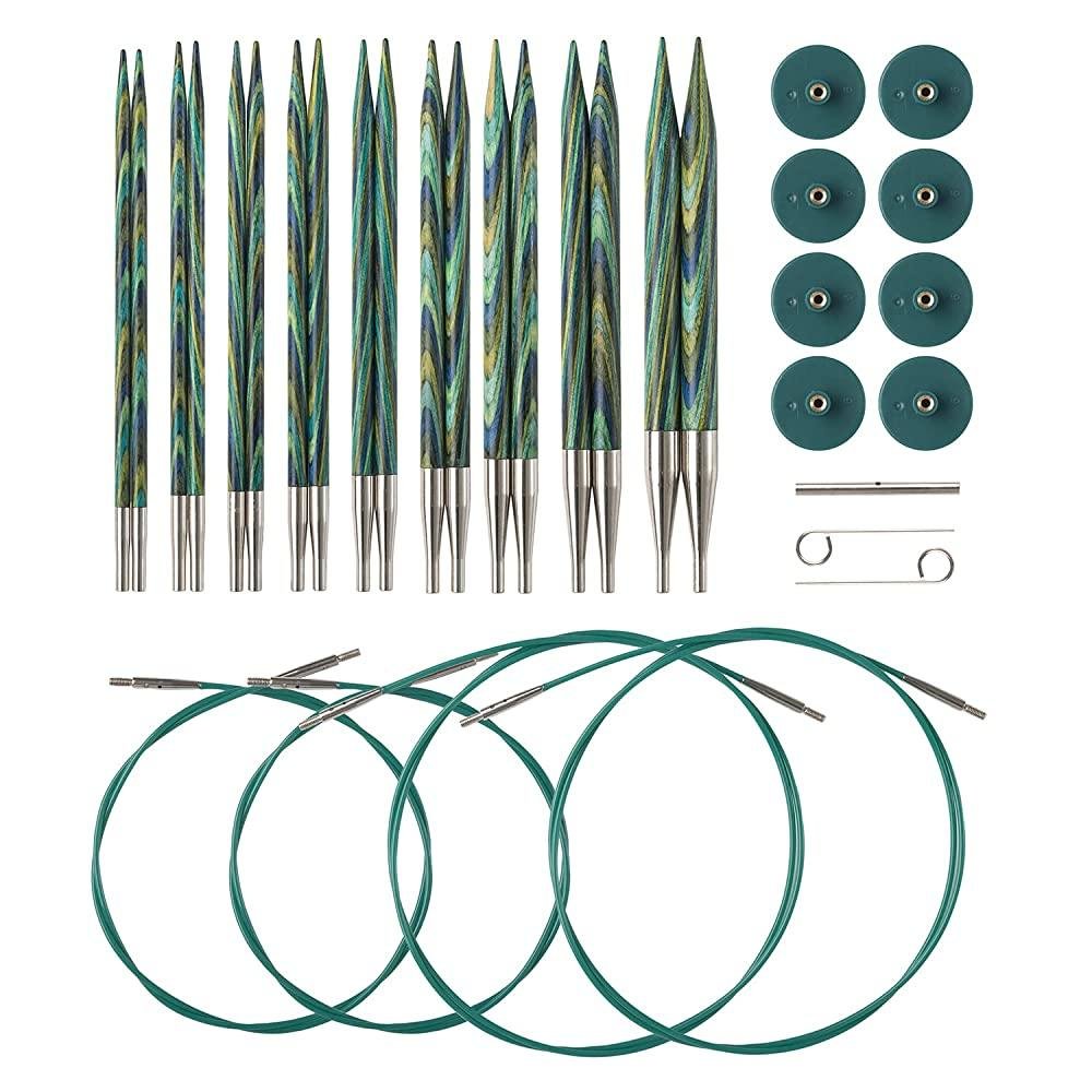 Knit Picks Options Square Wood Interchangeable Knitting Needle Set - US  4-11 (Foursquare)