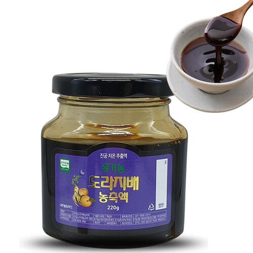 유기농 배도라지 청 진액 농축액 건강즙 액기스 도라지배 즙 가래기침 효능 220g