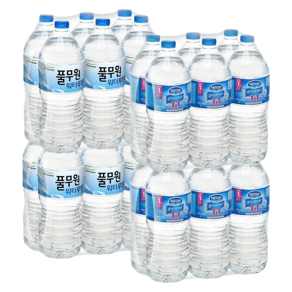 네슬레 퓨어라이프 2L X 12병 + 워터루틴 2L X 12병