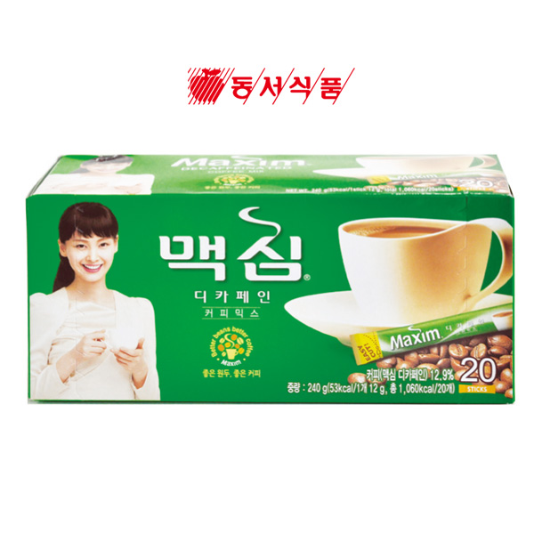 [맥심] 커피믹스 디카페인 12gx20T
