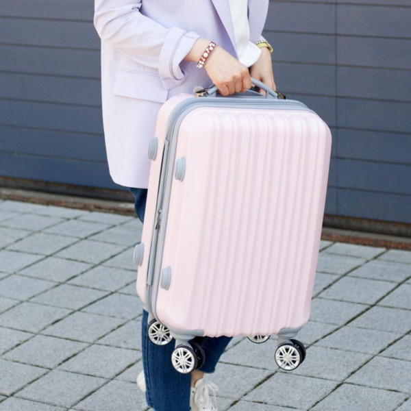 [바보사랑] 24호캐리어 딸기우유색 화물용 중형캐리어