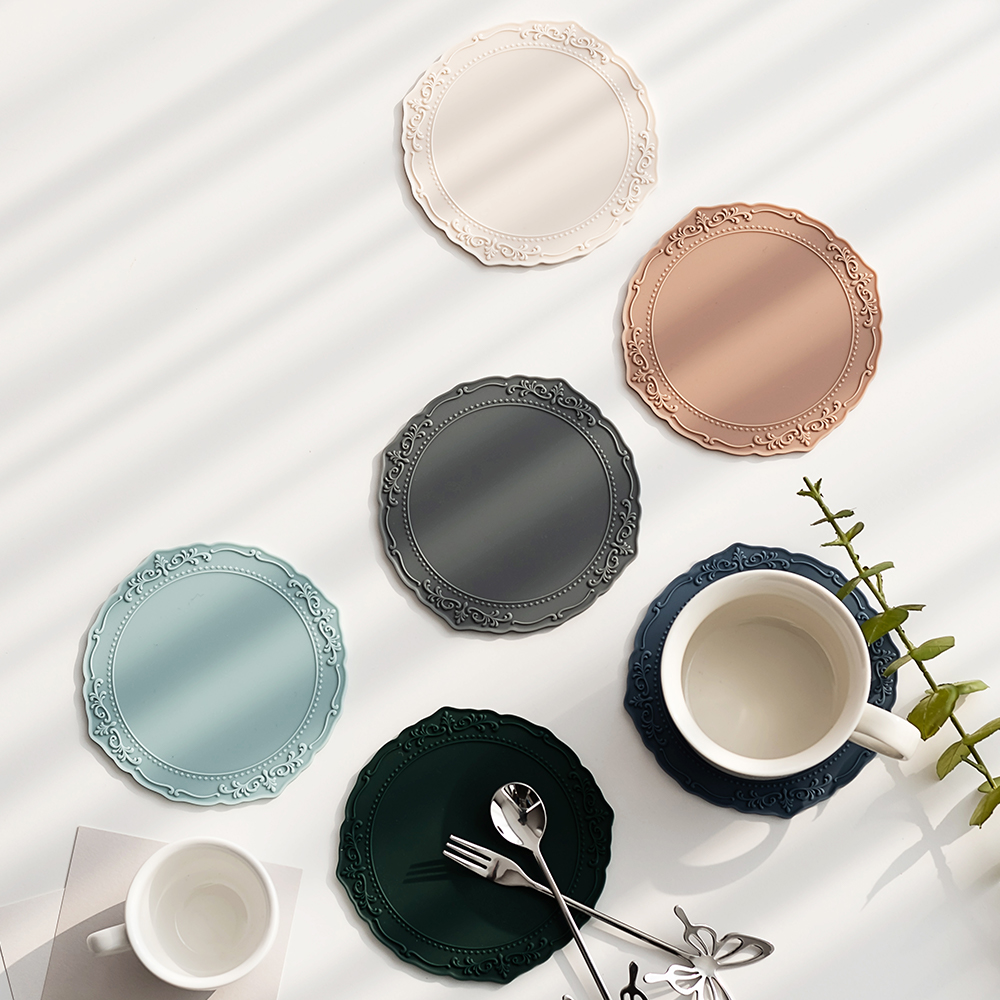 플라이토 국산 플라이토 실리콘 아모르 컵받침 12cm