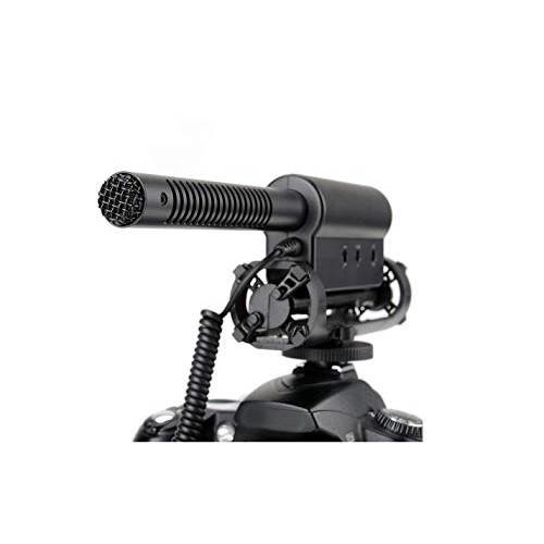 Stereo/Shotgun Advanced Super Cardioid Microphone for JVC GY-HM170UA with Dead Cat Wind Muff