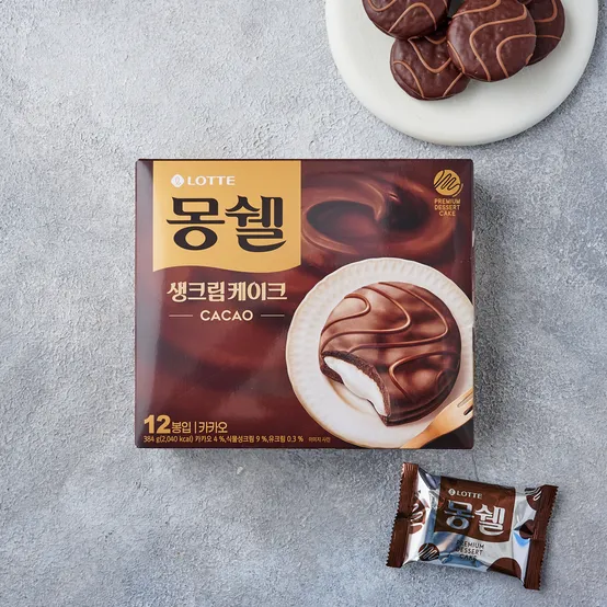 롯데 몽쉘 카카오크림 384G