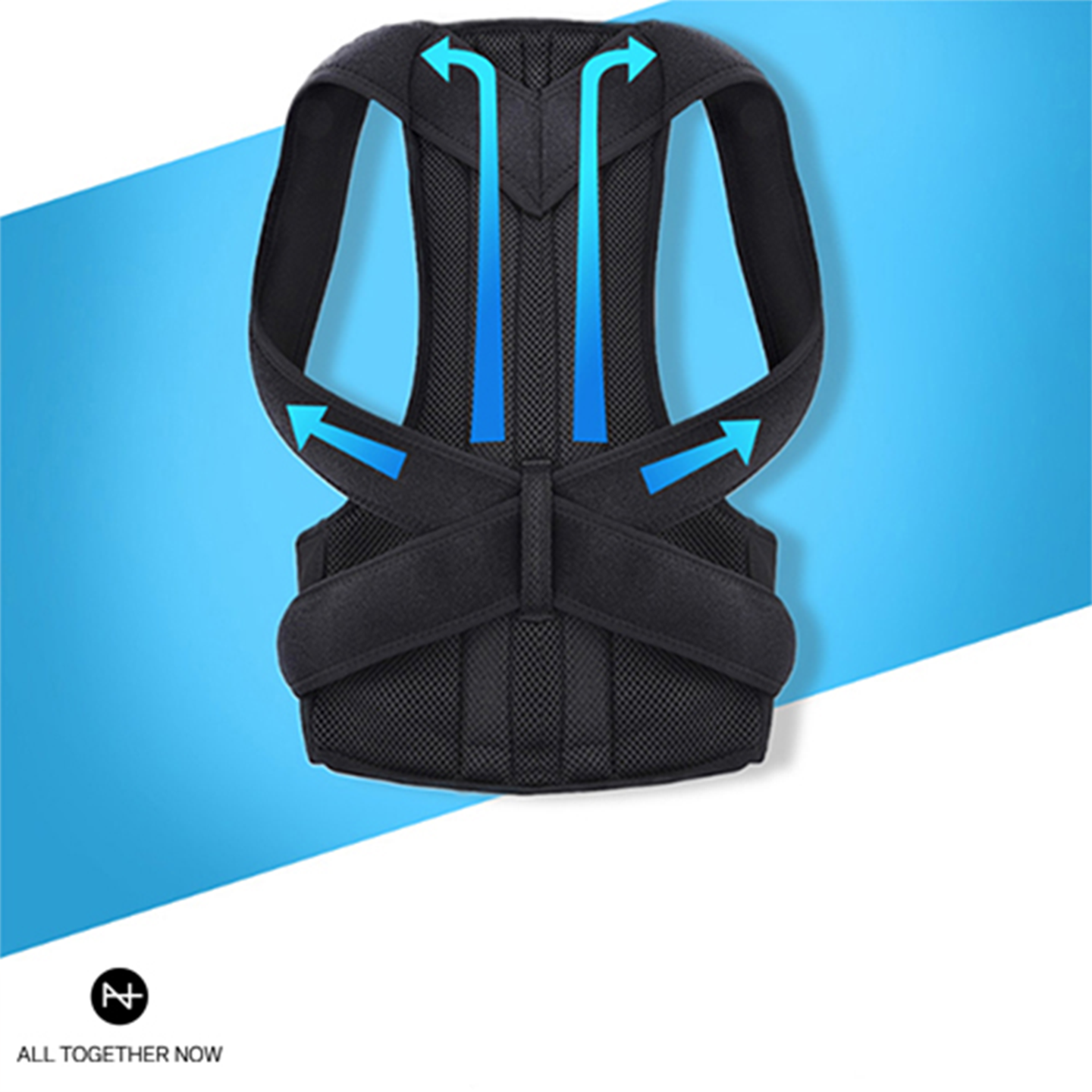 올투게더나우 자세펴 바른 자세 밴드 굽은등 척추 말린 어깨 라운드숄더 핏 허리 밴드