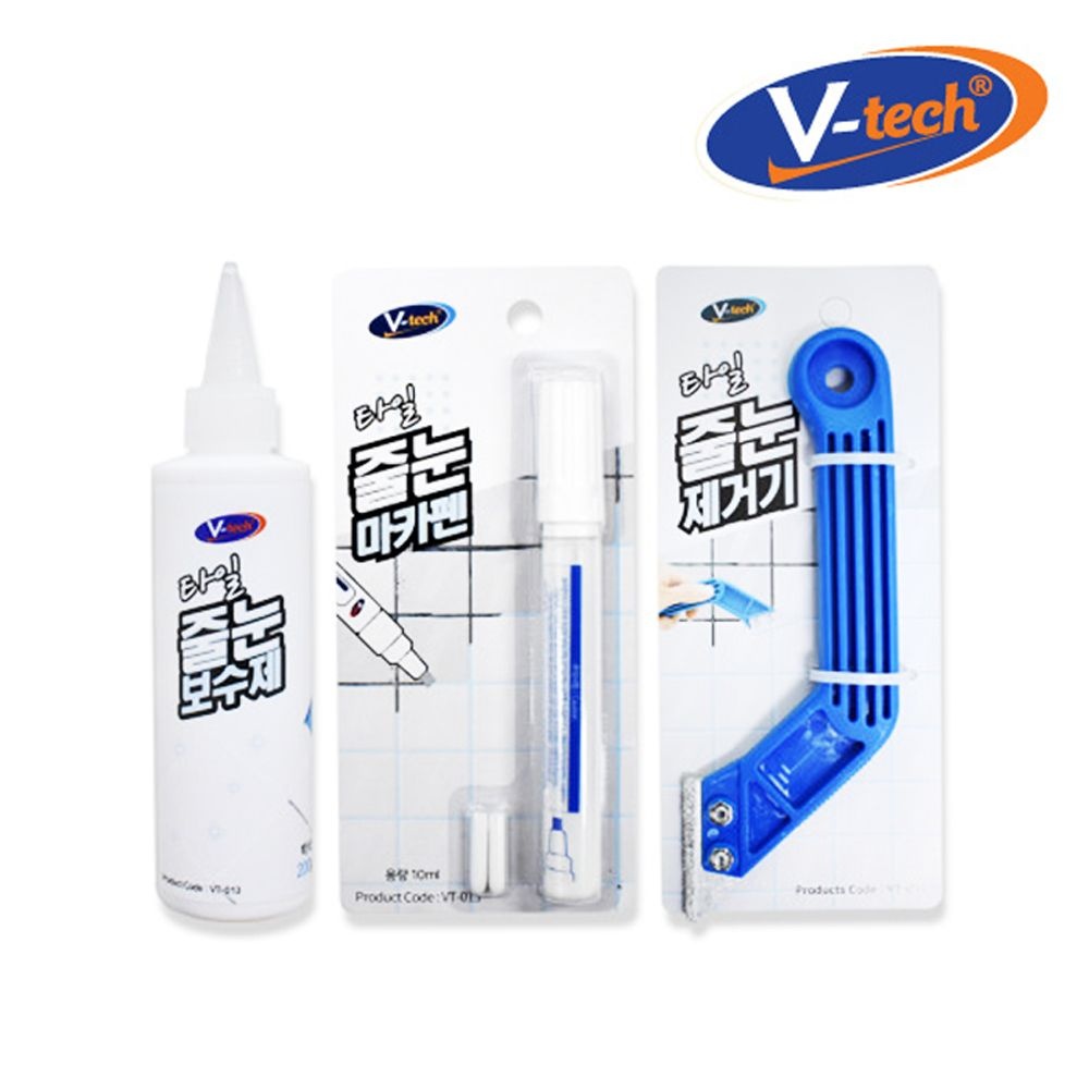 상품상세참조 브이텍 줄눈 보수제 줄눈 DIY 타일 욕실 화장실 베란다 보수 제거기 셀프