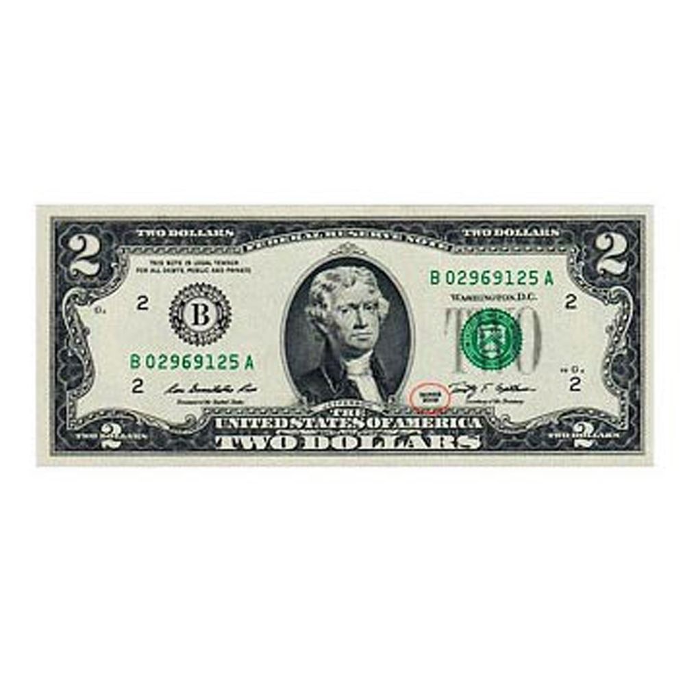 [국내산]행운의 2달러 지폐 화폐 유리 액자 케이스 선물