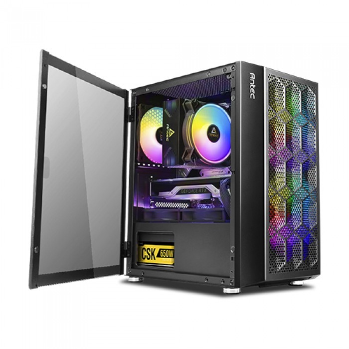 안텍 Antec NX200M MESH 강화유리 M-ATX 케이스
